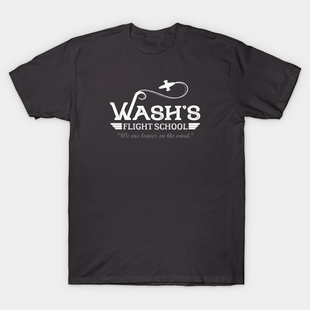 Wash's Flight School T-Shirt by NinthStreetShirts